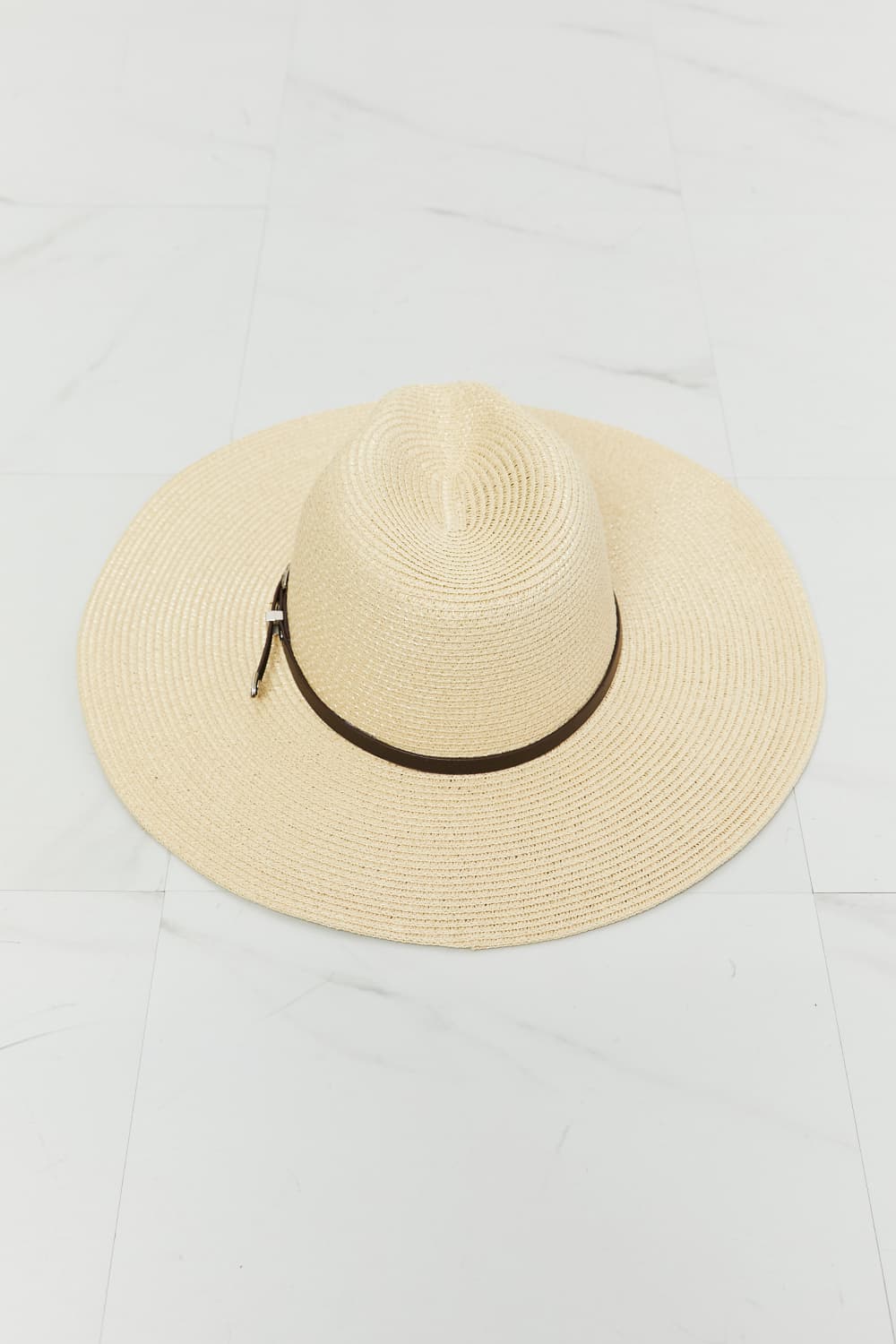 Fame Boho Summer Straw Fedora Hat 