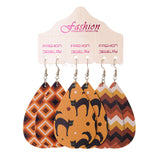 Halloween PU Teardrop Earrings Set 
