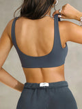 Seamless Scoop Neck Active Bra 