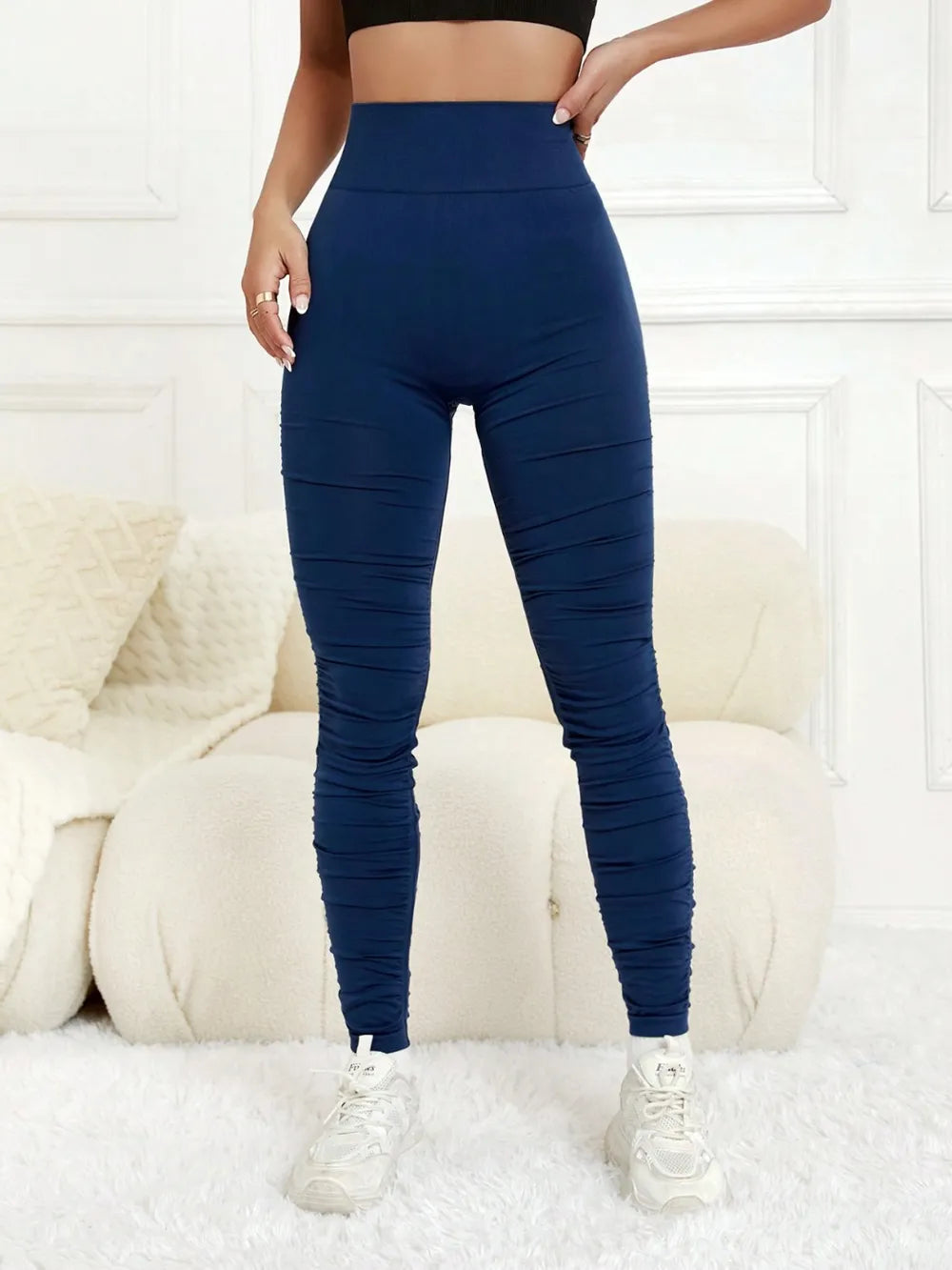 Ruched High Waist Active Leggings 