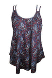 Shiny Scoop Neck Double-Strap Cami 