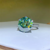 10 Carat Moissanite 925 Sterling Silver Ring 
