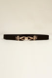 Alloy Buckle Elastic Belt 