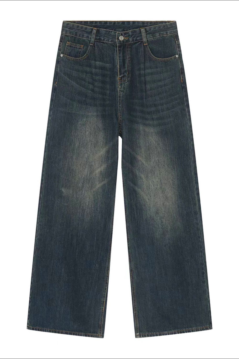 Wide Leg Jeans with Pockets 