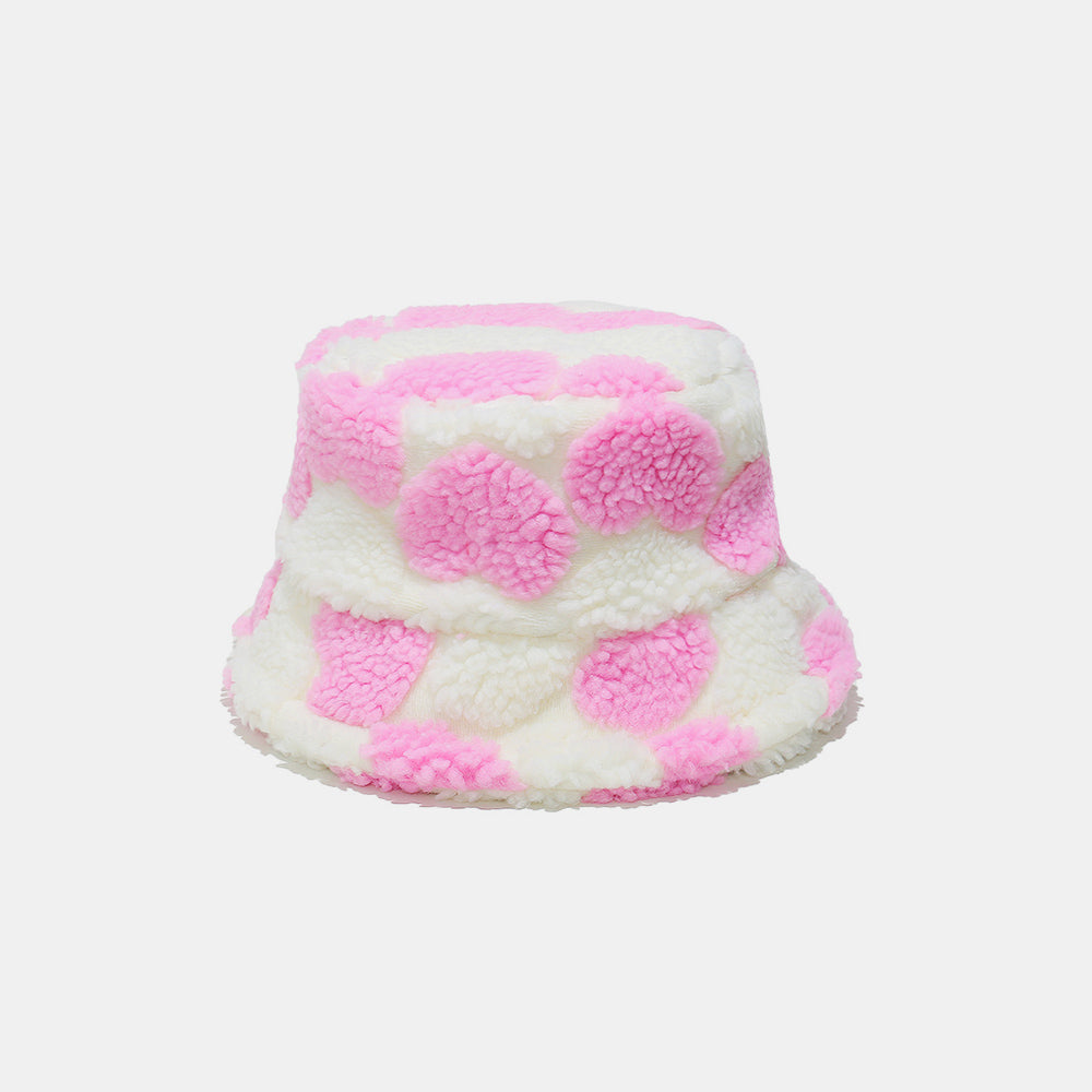 Contrast Heart Bucket Hat 
