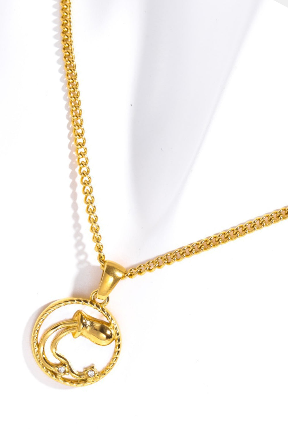 Constellation Pendant Stainless Steel Necklace 