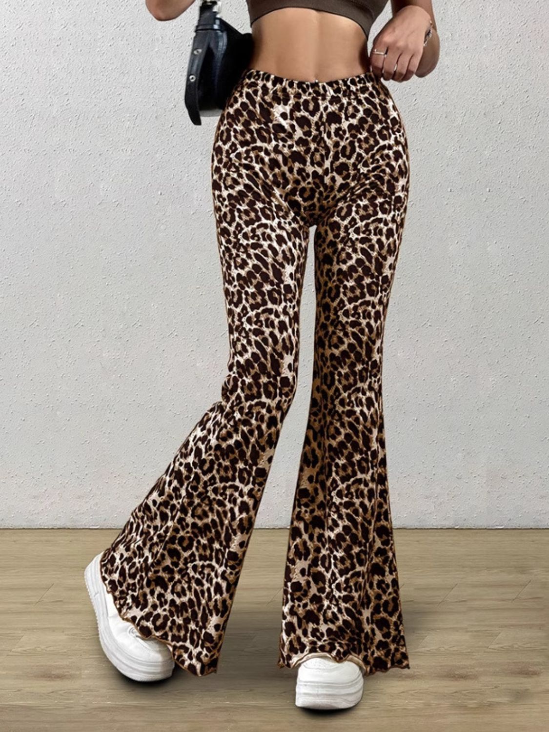 Leopard Flare Pants Flares