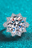10 Carat Moissanite Flower-Shaped Ring 