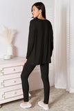 Basic Bae Full Size V-Neck Soft Rayon Long Sleeve Top and Pants Lounge Set 