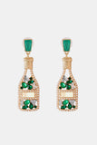 Wine Shape Zinc Alloy Acrylic Dangle Earrings 