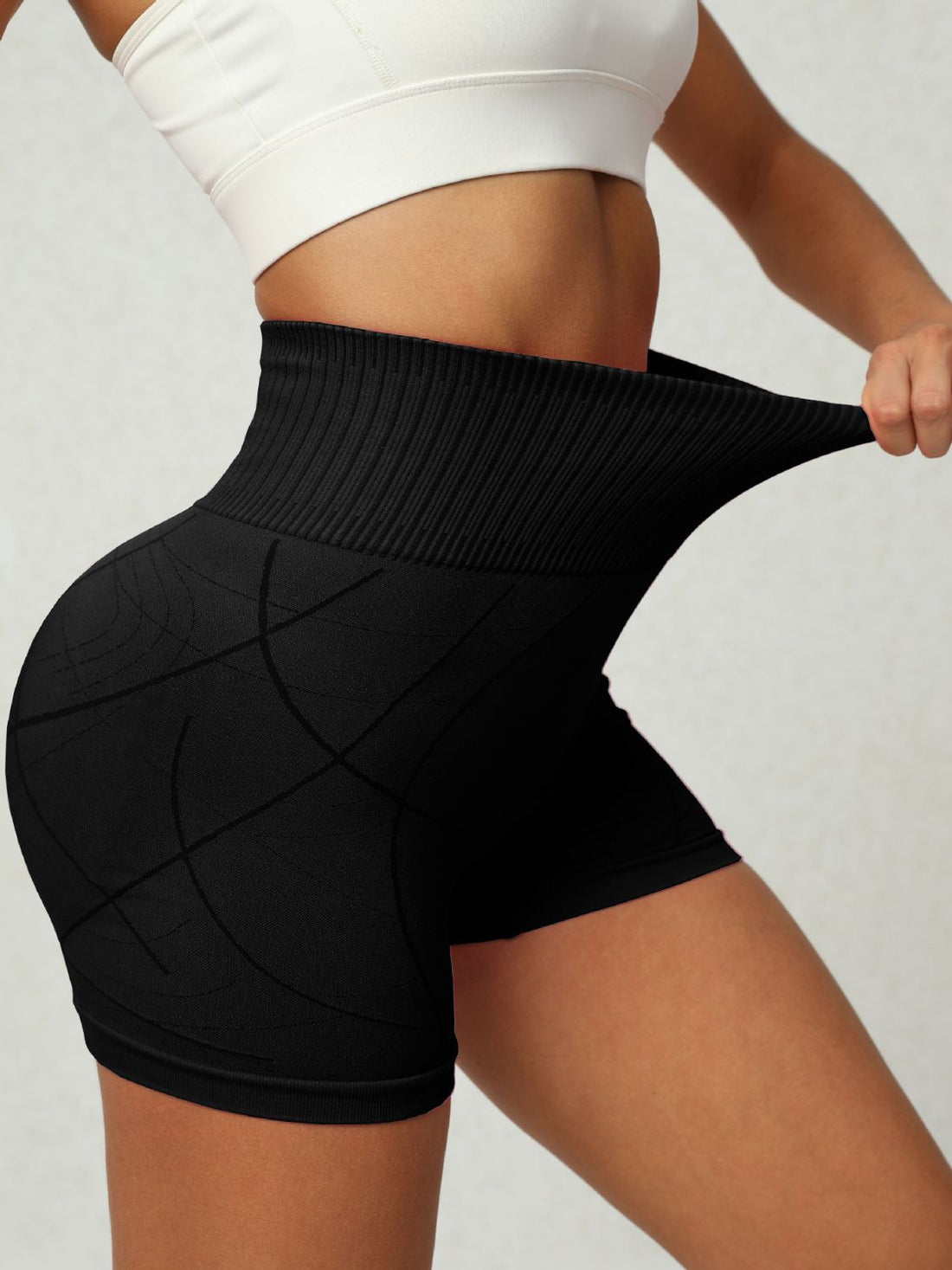 High Waist Active Shorts 