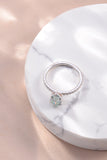 1.5 Carat Teardrop Shape Moissanite 925 Sterling Silver Ring 