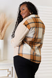 Perfee Plaid Print Dropped Shoulder Shirt 