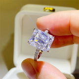 5 Carat Moissanite Zircon 925 Sterling Silver Ring 