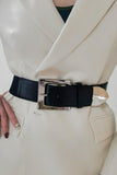 Zinc Alloy Buckle PU Leather Belt 