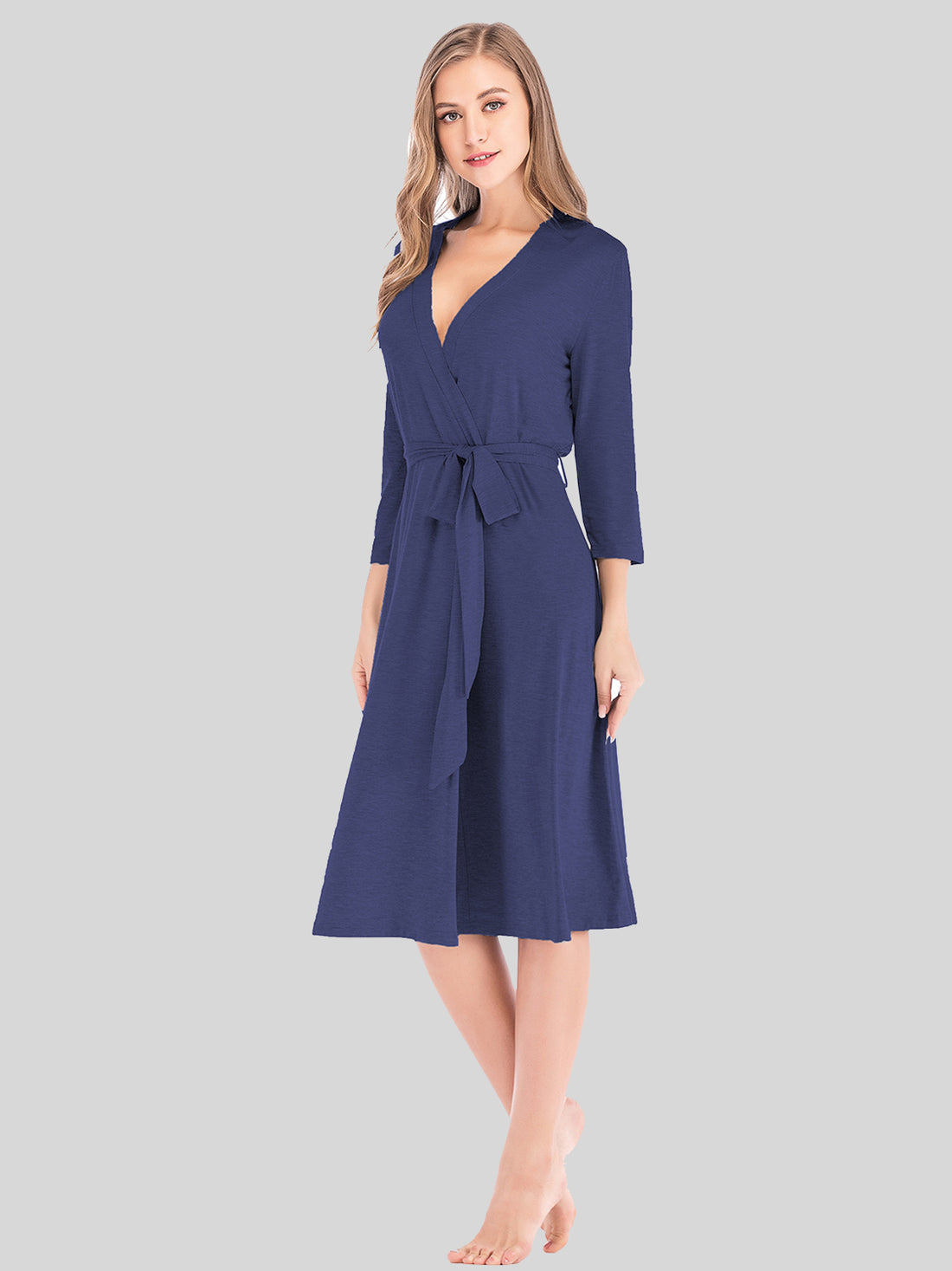 Plunge Tie Front Night Dress 