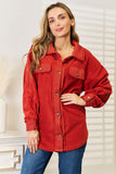 Heimish Cozy Girl Full Size Button Down Shacket 