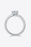 1 Carat Moissanite 925 Sterling Silver Solitaire Ring 