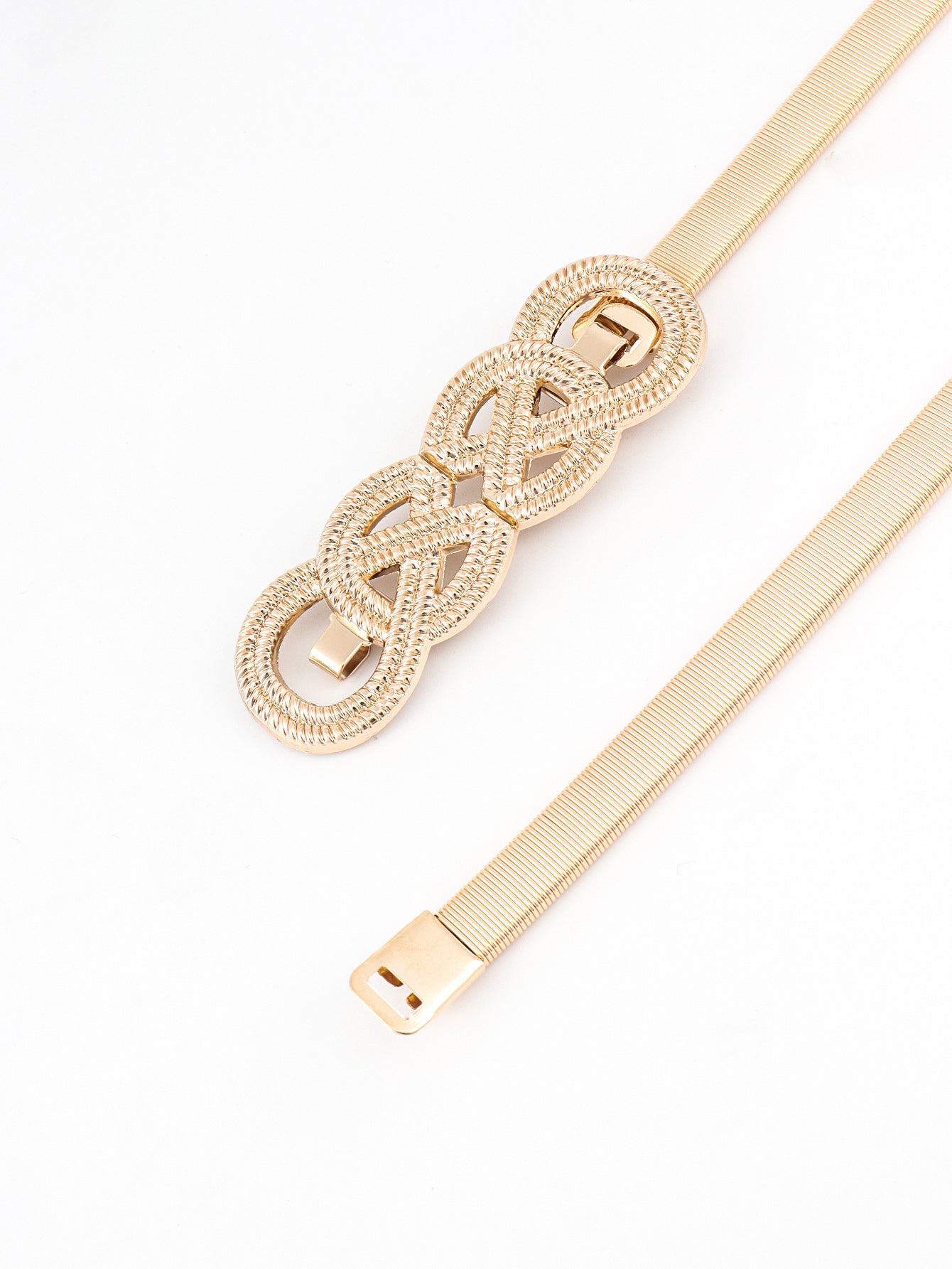 Knot Buckle Metal Belt 