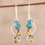 Geometric Alloy Dangle earrings 
