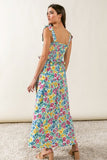 BiBi Floral Ruffle Trim Smocked Cami Dress Dresses