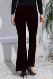 High Waist Long Flare Pants 