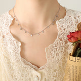 Titanium Steel Charm Necklace 