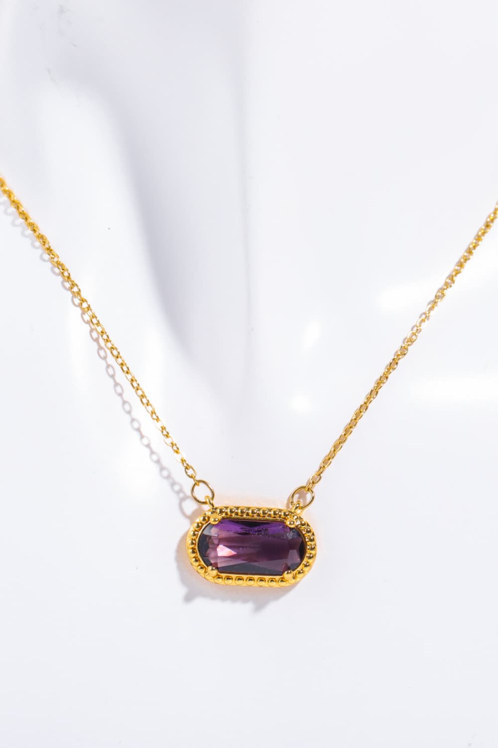 Copper 14K Gold-Plated Pendant Necklace 