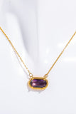 Copper 14K Gold-Plated Pendant Necklace 