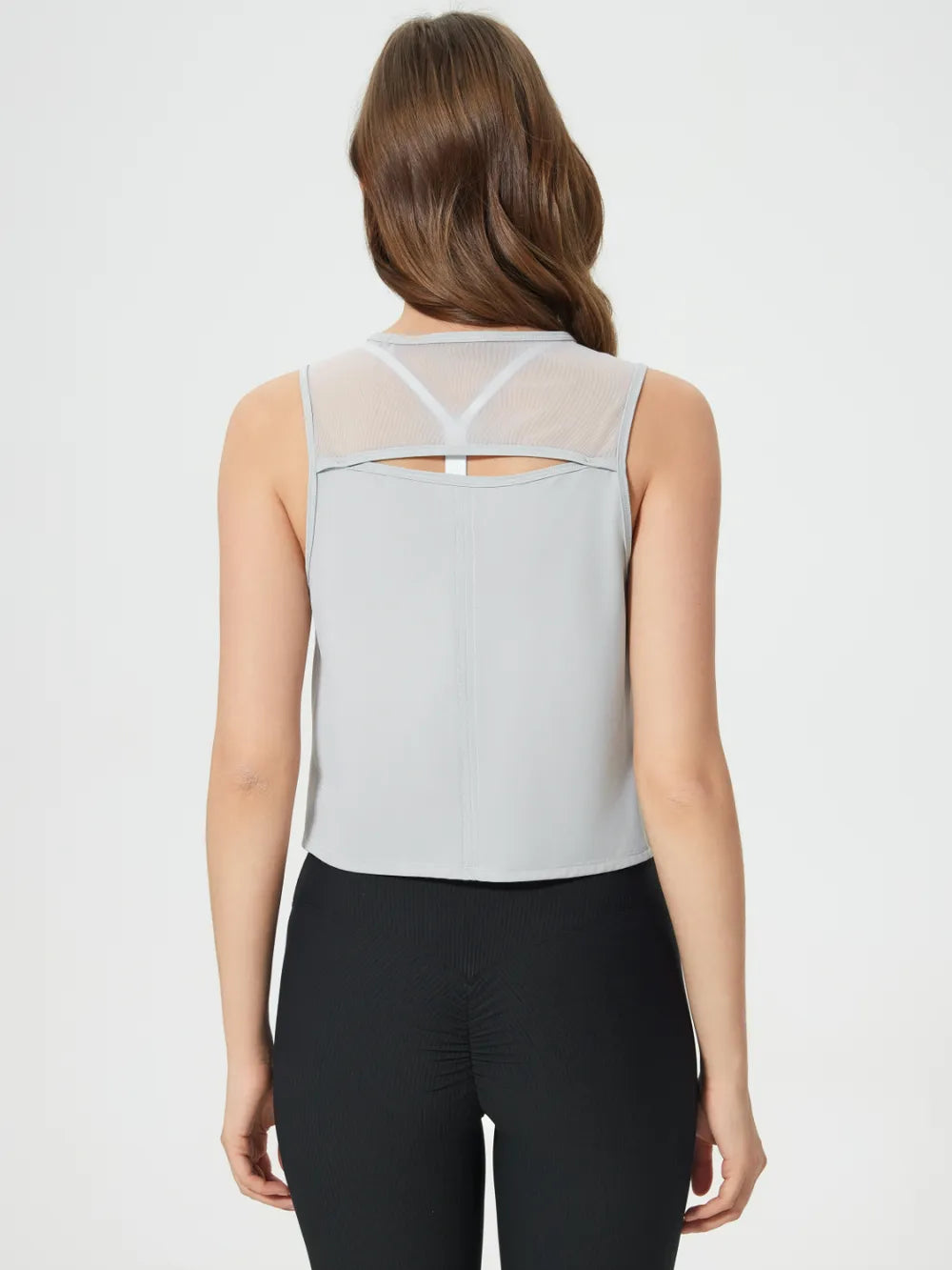 Millennia Round Neck Cropped Active Tank 