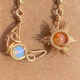 Beaded Alloy Earrings 