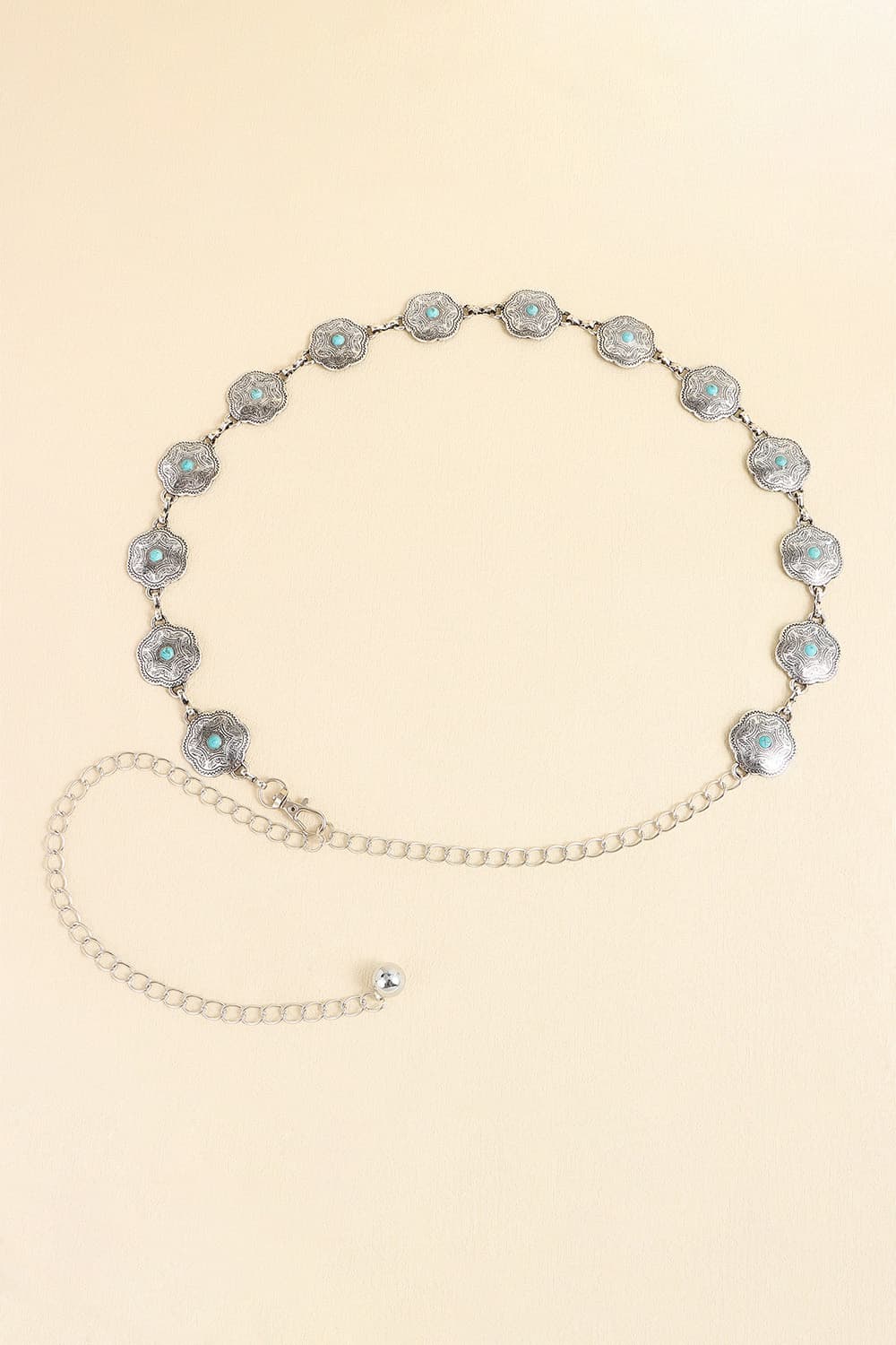 Vintage Turquoise Alloy Belt 