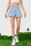 Elastic Waist Pocketed Active Shorts 