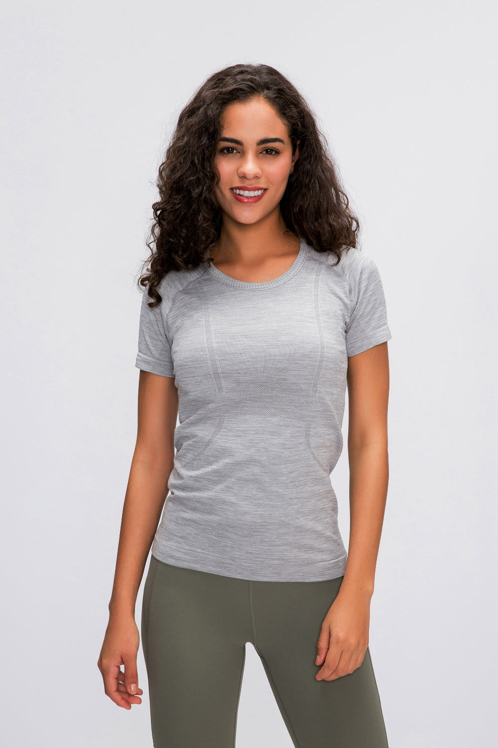 Millennia Round Neck Short Sleeve Active T-Shirt 