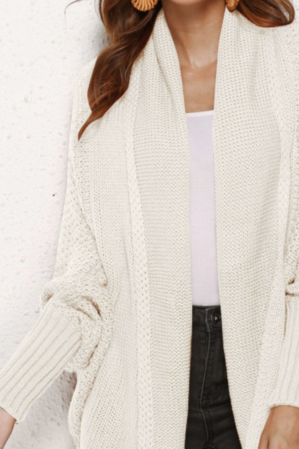 Angel Wings Open Front Batwing Sleeve Cardigan 