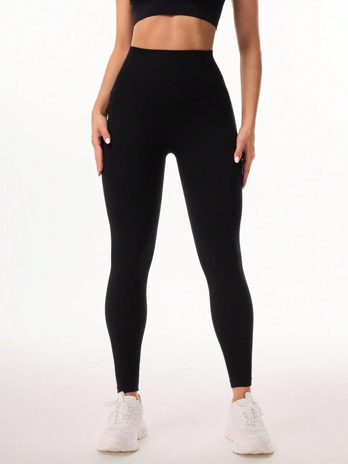 Pocketed High Waist Active Leggings 