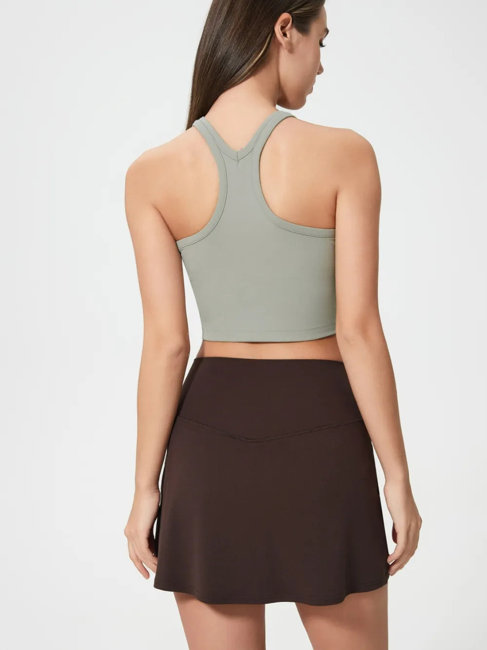 Millennia Scoop Neck Active Tank with Detachable Chest Pads 