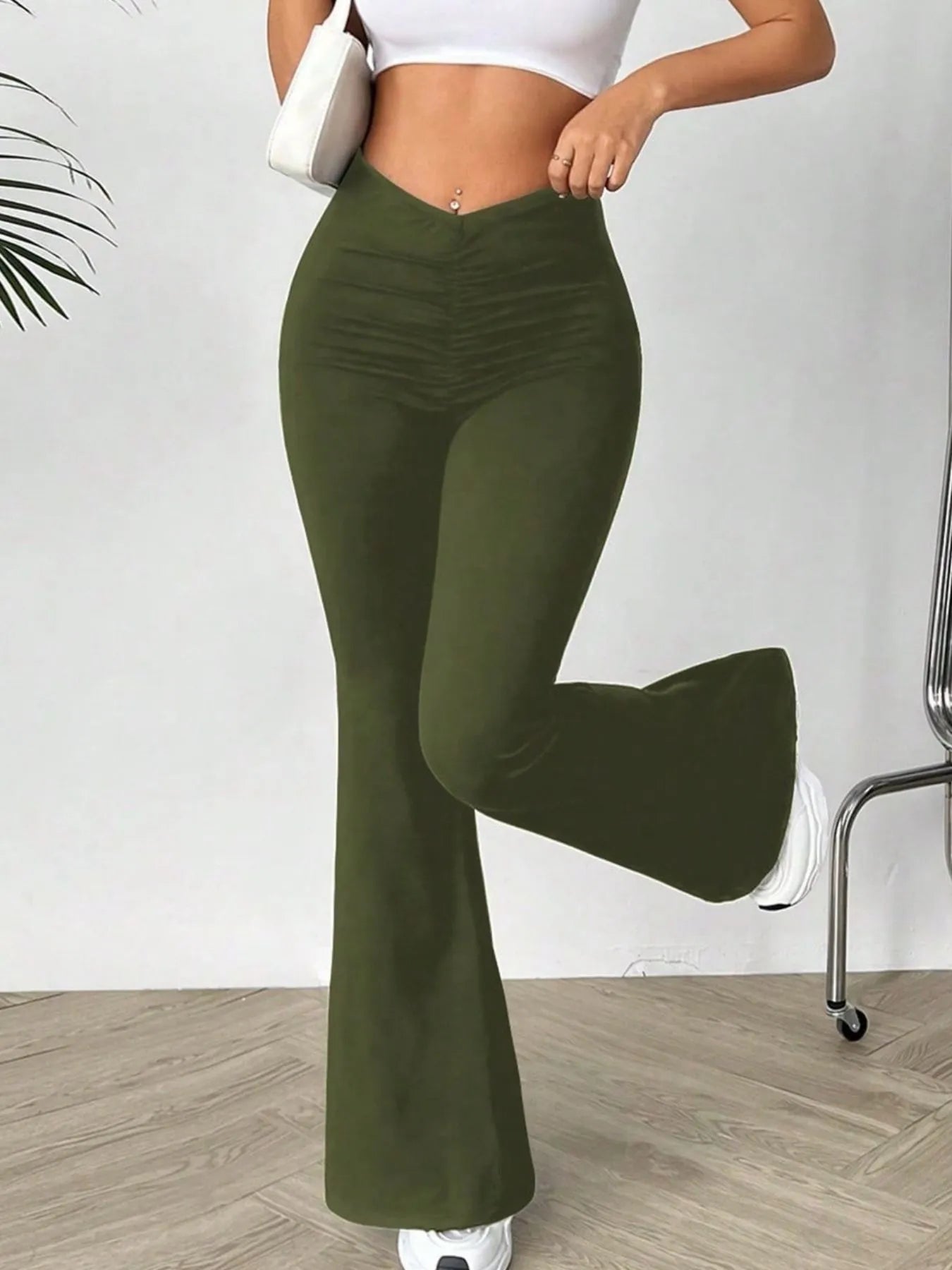 High Waisted Flare Pants 