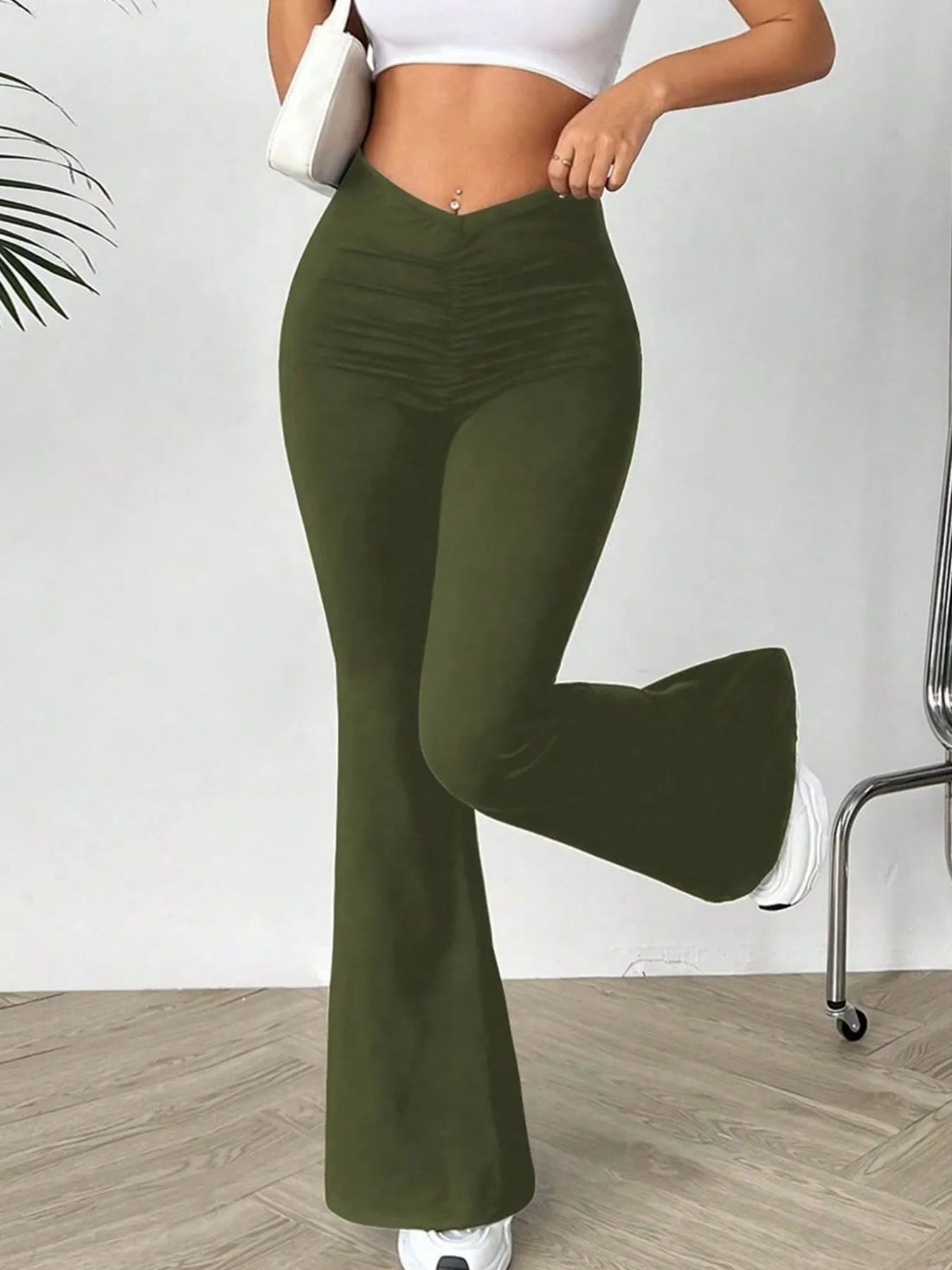 High Waisted Flare Pants 