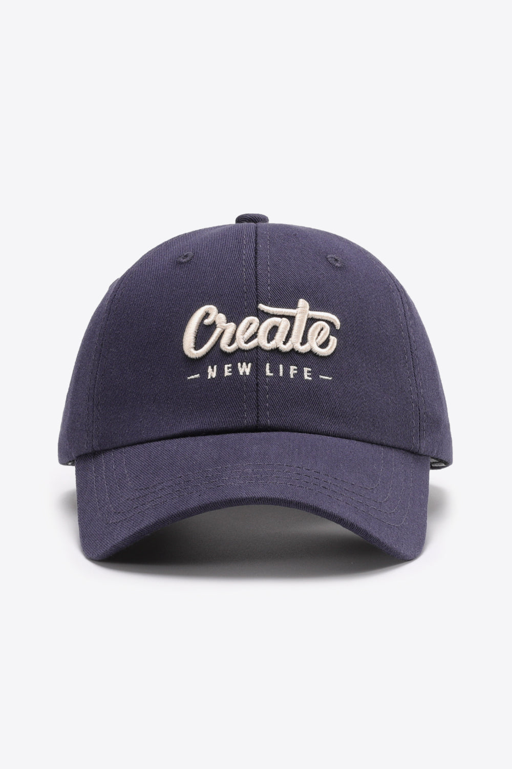 CREATE NEW LIFE Adjustable Cotton Baseball Cap 