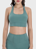 Millennia Square Neck Wide Strap Active Tank 