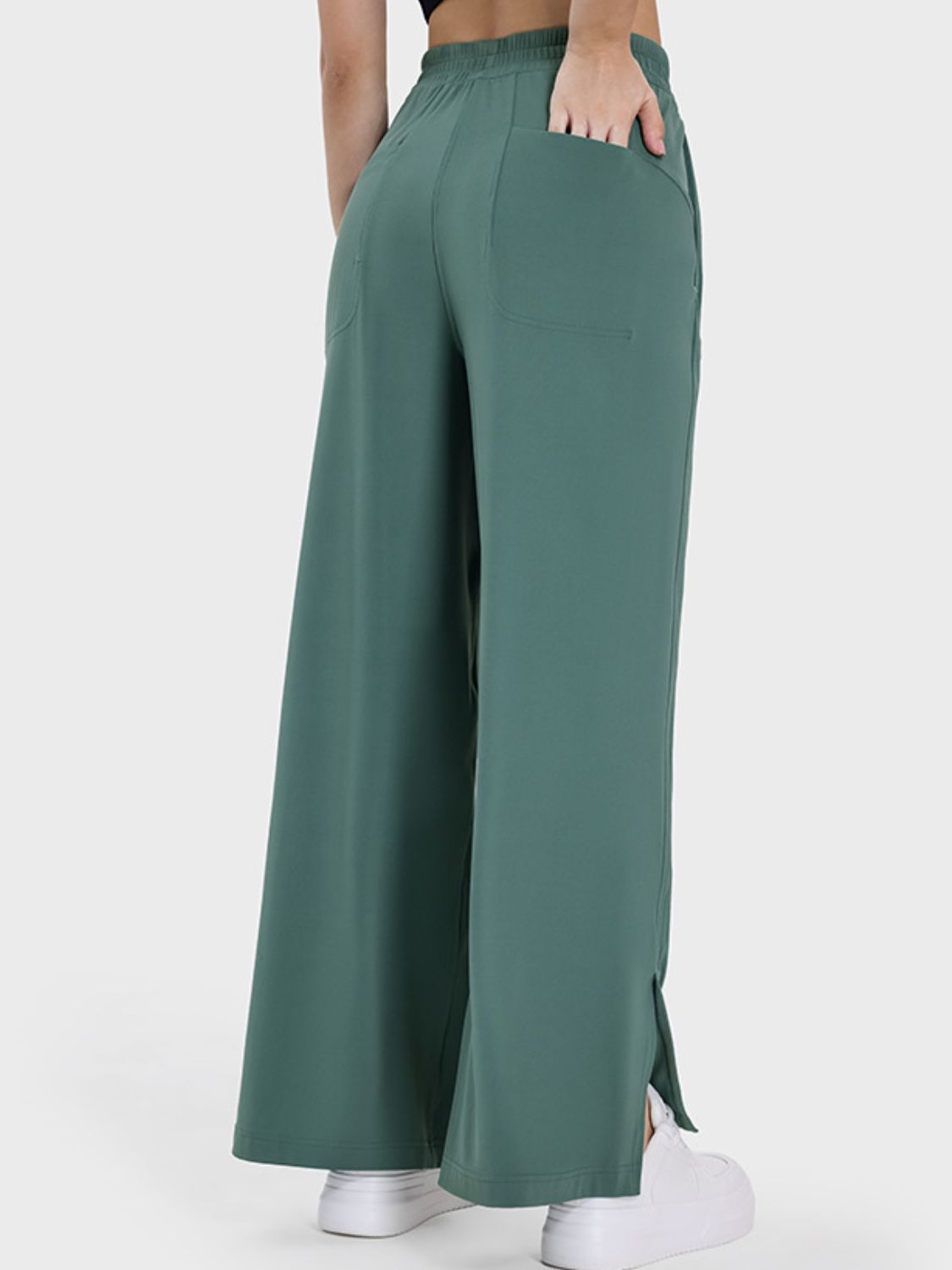 Millennia Slit Wide Leg Active Pants 