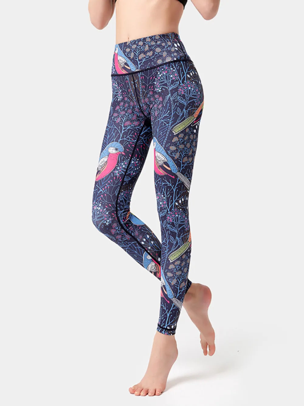 Printed High Waist Active Leggings 