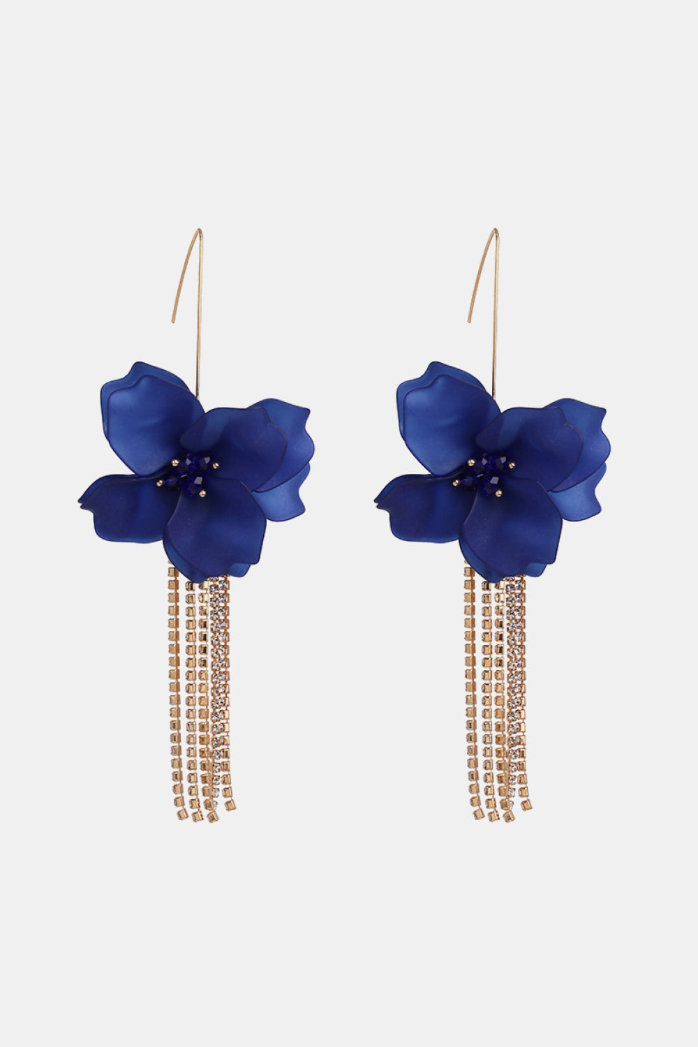 Flower Shape Acrylic Dangle Earrings 