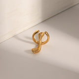18K Gold-Plated Stainless Steel Cuff Earrings 