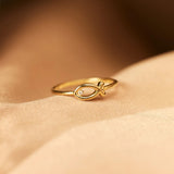 925 Sterling Silver Inlaid Zircon Fish Ring 