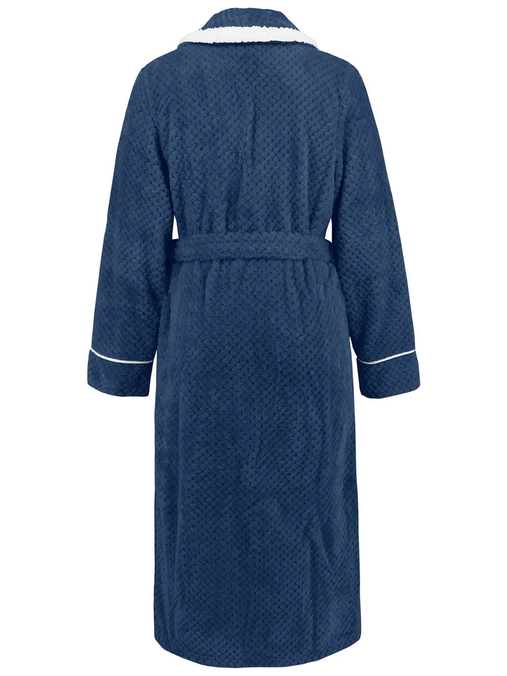 Contrast Trim Tie Waist Lounge Nightgown with Pockets Lingerie & Nightwear