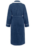 Contrast Trim Tie Waist Lounge Nightgown with Pockets Lingerie & Nightwear