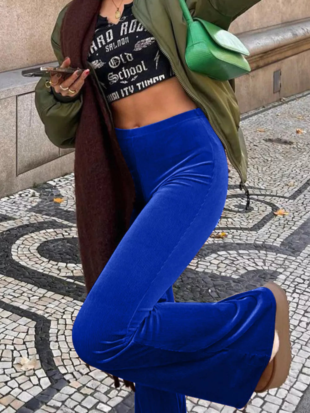 High Waist Flare Pants 