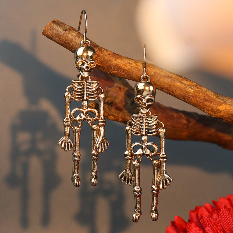 Skeleton Alloy Earrings 